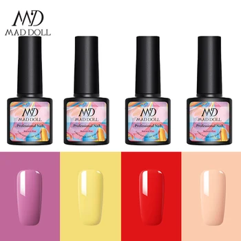 

MD MAD DOLL Gel Polish Set 4/6Pcs Hybrid Varnish Soak Off UV Gel LED Semi Permanent All For Manicures Nail Art Gel Polish Kit
