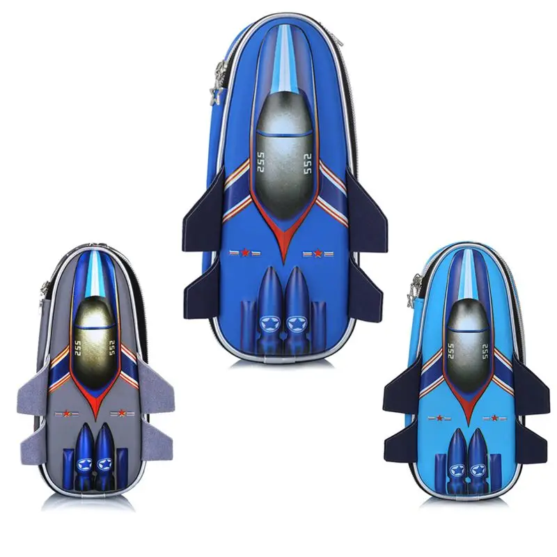 

3D Eva Aircraft Pencil Case For Boy Large Capacity Cute School Pencil Box High Quality Pen Case Pen Pouch Bag