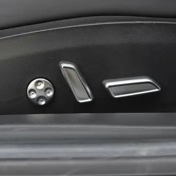 

Interior Switch Button Cover Aluminum Alloy Silver Car Auto Adjustment