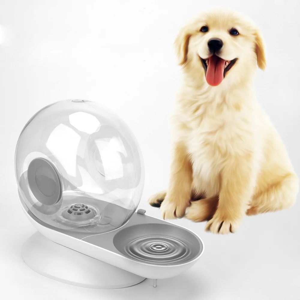 Fountain For Pets Water Dispenser Snails Bubble Automatic 2.8L Kitten
