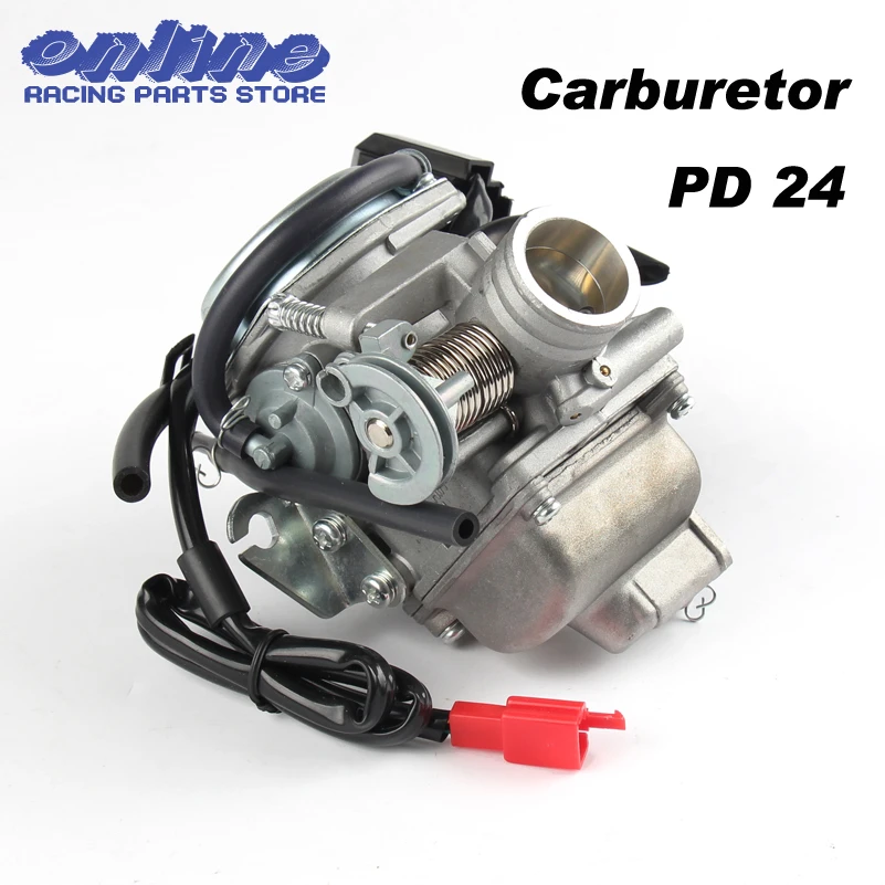 Pd24j 24 ミリメートル炭水化物電気キャブレター Gy6 100cc 125cc 150cc 0cc Atv ゴーカート原付とスクーター Dirrt バイク Carburetor Aliexpress