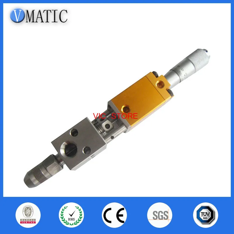 

Free Shipping Pneumatic Double Acting Needle-Off (Tip-Seal) Dispensing Valve With Micrometer Tuner Glue Dispense Nozzle Valve