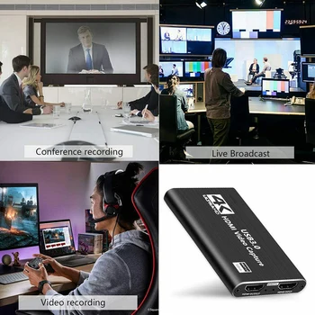 

Portable HDMI Video Capture Card 4K Screen Record USB3.0 1080P Game Capture Device DJA88
