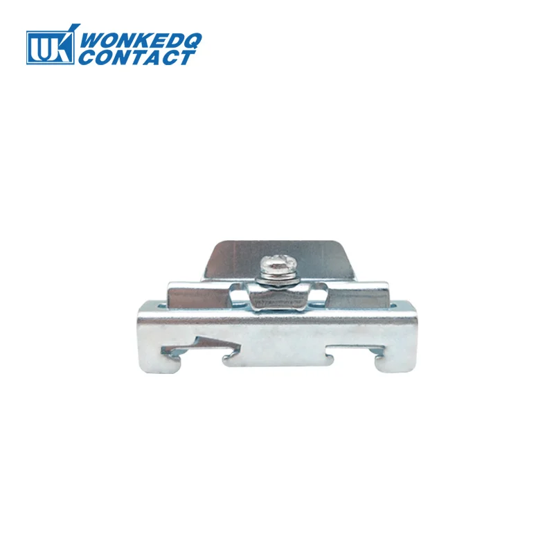 10Pcs E/FE-2 Clamp Galvanized Steel Fixed on Din Rail Terminal Block Accessories Electrical Connector End Bracket Stop E FE 2