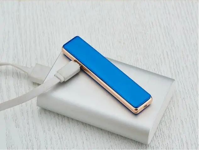 Электронная зажигалка, Usb перезаряжаемая зажигалка, беспламенная курительная зажигалка, роскошная металлическая ультратонкая зажигалка для мужчин