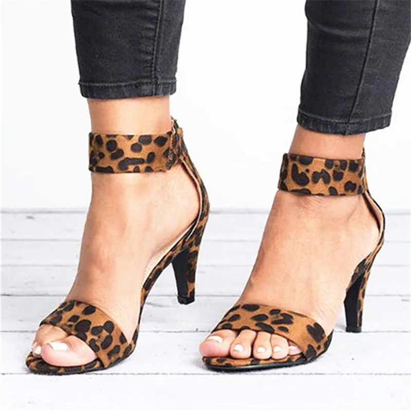 

Women Sandals Open Toe Summer Shoes Female big Size Roman style tapered heels high heels zipper women shoes sandalias mujer 2018