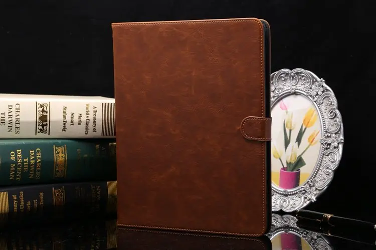 Премиум кожаный чехол для iPad 2/3/4 iPad2 iPad3 iPad4 A1395 A1396 A1397 A1403 A1416 A1430 A1458 A1459 A1460+ Защитная пленка на экран+ подставка для ручек