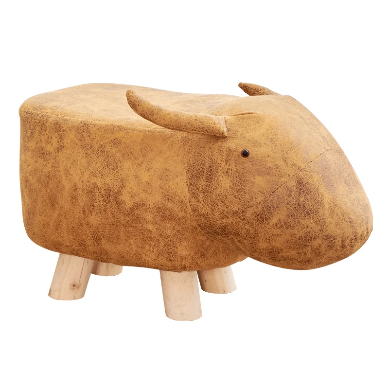 

Solid wood children's stool cartoon animal creative stool elephant sofa bench footstool shoes bench
