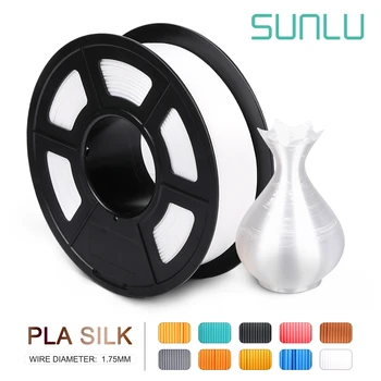 

Sunlu Silk Pla Filament 1kg 1.75mm 3d Filament for 3D Printer Full color New arrive