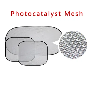 

Windshield Window Mesh Cover Side Sunshade Block Silver W/ 10*Suctions