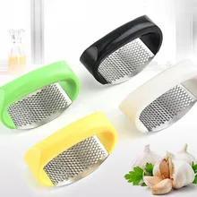 

Stainless Steel Garlic Presses Manual Mincer Chopping Tools Curve Fruit Vegetable Kitchen Gadgets