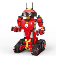 Assembled Building Blocks Intelligent Programming RC Robot 2.4G Dual Remote Control Mode Gravity Sensor Voice Control Robot Toy 1