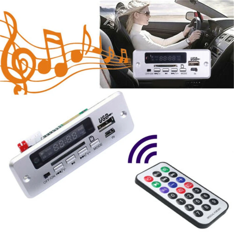 Bluetooth MP3 Decoder Board Audio Module 5V/12V Music MP3 Player
