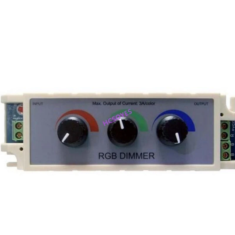 Контроллер RGB 9 А 12 24 В постоянного тока 3 канальный регулятор яркосветодиодный