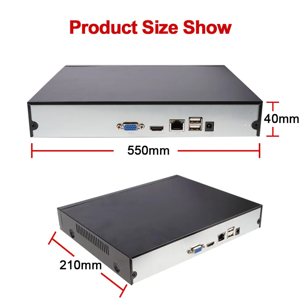 Видеонаблюдения HD IP 1080 P 4MP 5MP 16CH NVR 1.2U 2 SATA Порты и разъёмы 3 г WI-FI Рекордеры для видеонаблюдения ONVIF P2P mobiel вид xmeye HDMI
