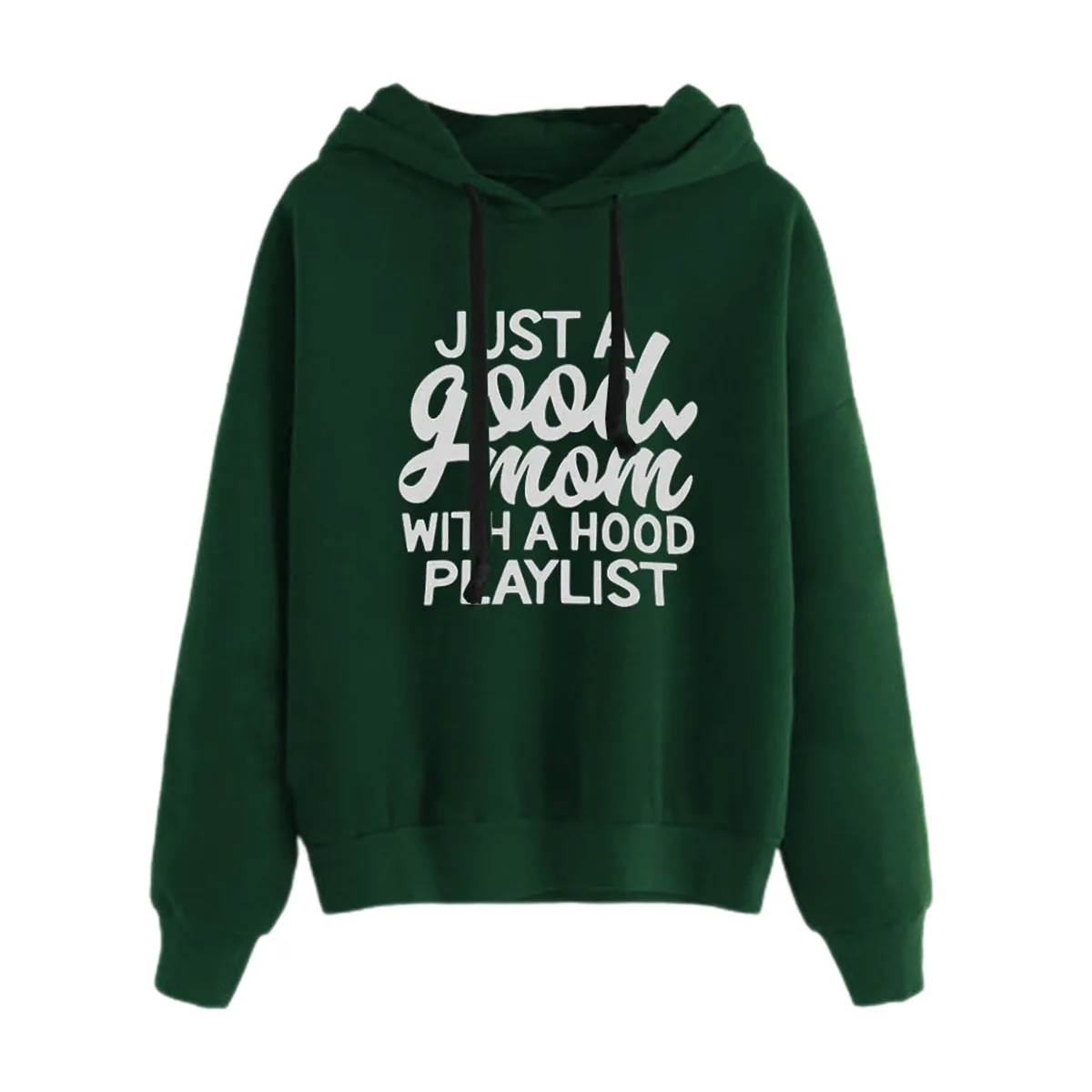 

Ladies Long Sleeve Tops Drawstring Letter Print Sweatshirts Female Clothes Ladies Loose Tops Womens Hoodies Plus Size Tops