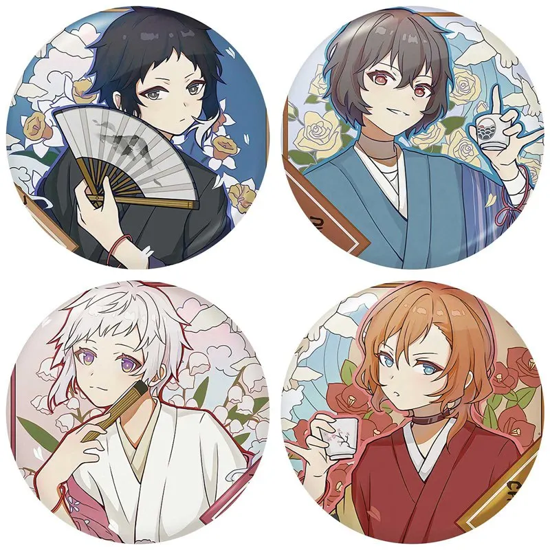 Значки аниме Bungou Stray значки собак на рюкзак декоративные броши металлические для