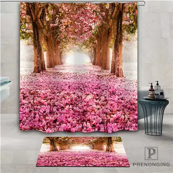 

Custom lavender (1) Waterproof Shower Curtain Doormat Home Bath Bathroom Polyester Fabric Multi Sizes#2019-01-12-191
