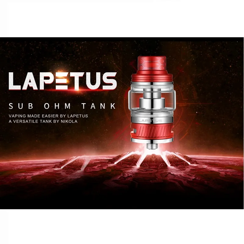 Оригинальный Nicola Lapetus Sub Ohm Vape Tank 6 мл атомайзер для электронной сигареты с сеткой 0