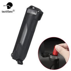 Tactical MOLLE Battery Storage Case Waterproof Store Container Box For CR123 AAA 18650 18350 Batteries Paintball Accessories