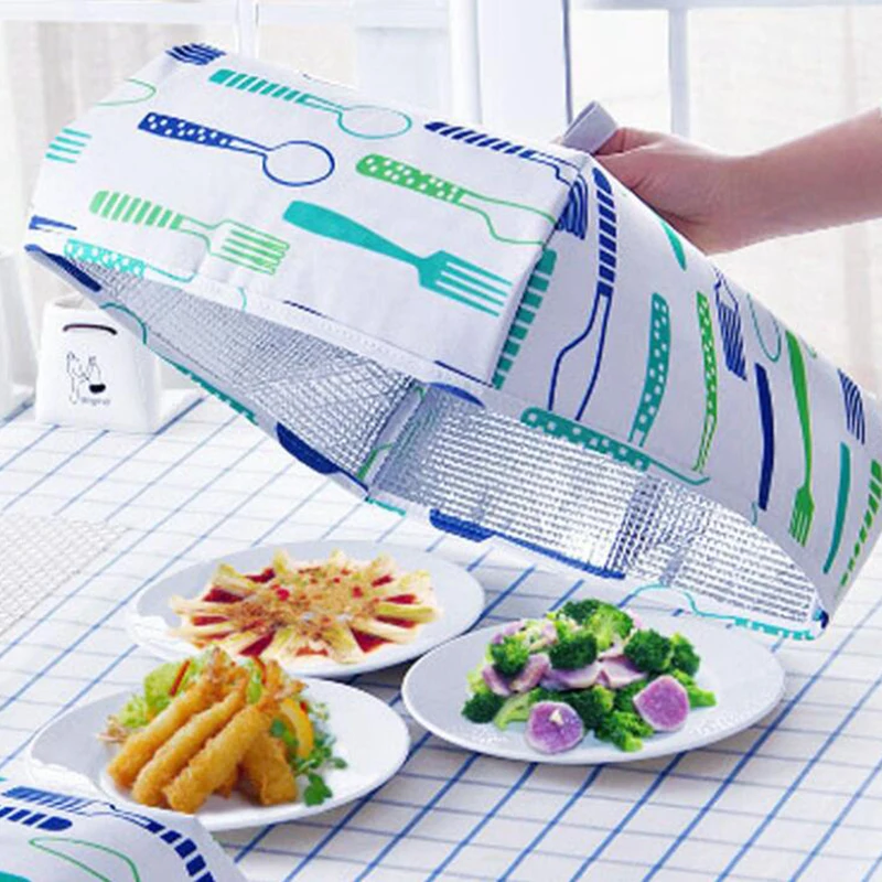 Крышка для посуды 22x22x15 см, сохраняющая тепло, охлаждающая изоляция, складной контейнер для хранения пищевых продуктов