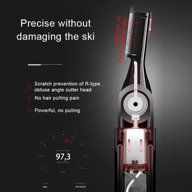 Tondeuse sourcil électrique, rasoir polyvalent de haute qualité