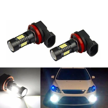

2x H8 H11 3030 21SMD Led Bulb Fog Lights Car Lamp Auto Light Bulbs For FORD MONDEO MK3 MK4 C-MAX S-MAX FOCUS 01+ FUSION