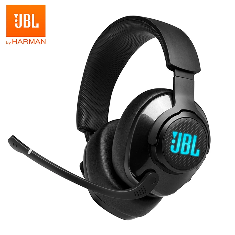 JBL Quantum 400 накладные Игровые наушники проводные Киберспорт с микрофоном для