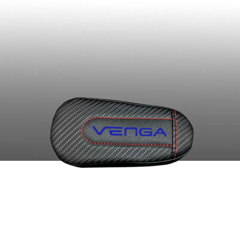 Для Kia Venga, 1 шт., углеродное волокно, кожа, авто подушка для ног, наколенник, Автомобильный Дверной рычаг, автомобильные аксессуары, защита для автомобиля - Название цвета: style 3