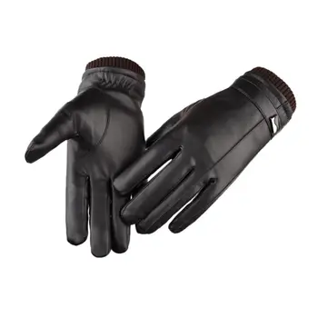 

Men Male Fashion Genuine Leather Gloves Winter Waterproof Windproof Warm Touch Screen Outdoor Mountaineering Camping Gloves 1