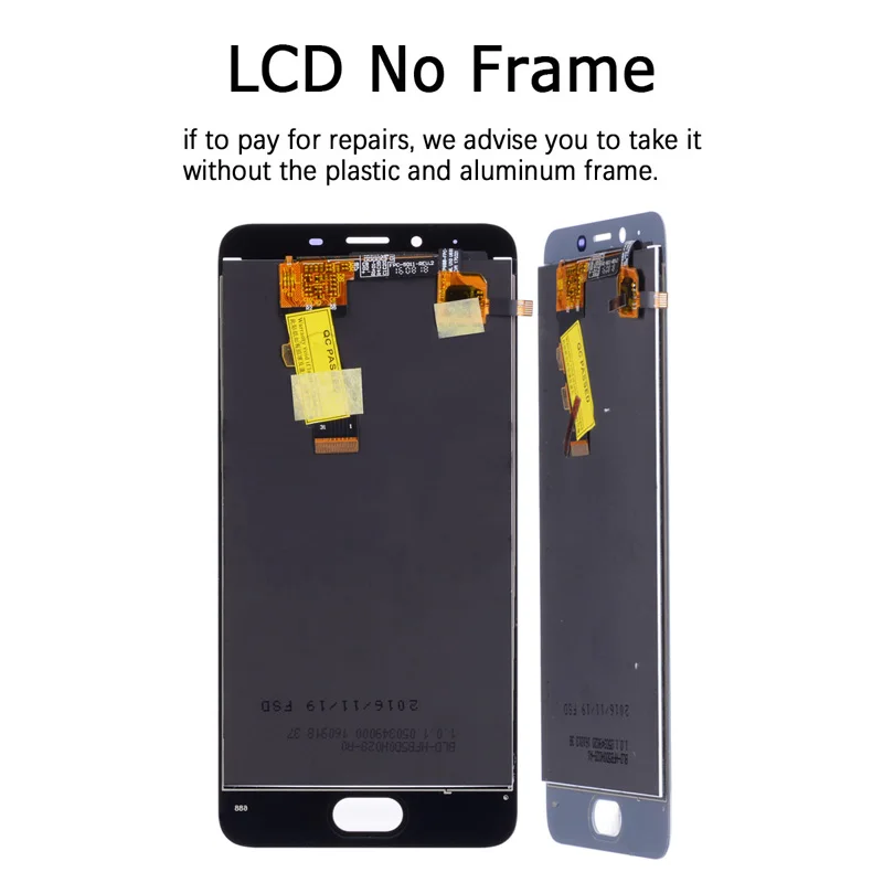 5 0 &quotОригинальный дисплей для MEIZU U10 сенсорный экран дигитайзер с рамкой Замена