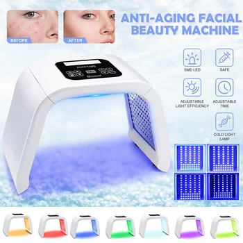 

Professional 7 Colors LED Mask Facial Light Therapy Skin Rejuvenation Device Spa Acne Remover Anti-Wrinkle Beauty Treatment