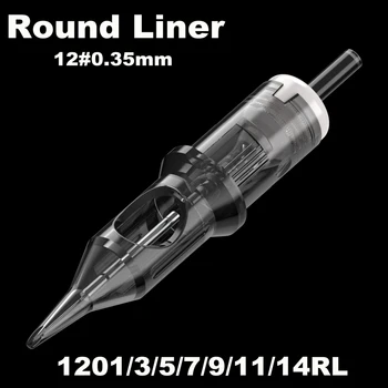 

Tattoo Needles Revolution Cartridge Round Liner #12 (0.35mm) Stable premium fine needles for Tattoo supply
