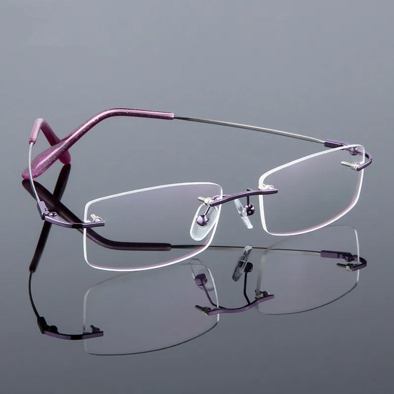 

52-17-135 Eyeglasses Frames Ultralight High Elasticity Optical Glasses Frame Designed Half Rimless Spectacles Prescription Frame