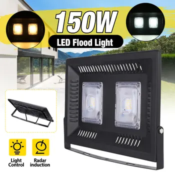 

150W LED Flood Light Waterproof IP66 Spotlight Outdoor Garden Lamp Landscape Spotlight AC185-260V