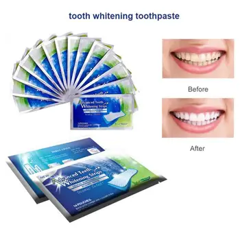 

2Pcs/pair Pro Teeth Whitening Strips Stain Removal For Oral Hygiene Care Kit Teeth Strips Dental Whitening Bleaching Tools TSLM2