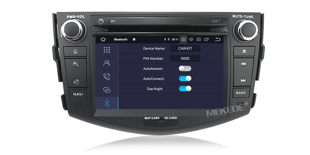 Perfect MEKEDE PX5 4+64G  android 9.0 car dvd gps navigation player For Toyota RAV4 Rav 4 2007-2011 car radio Multimedia stereo 8 core 15