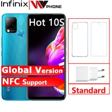 Infinix Hot 10S NFC 4GB 64GB Smartphone 6.82 ''Display Helio G85 48MP AI Triple Camera cellulare 5000mAh batteria