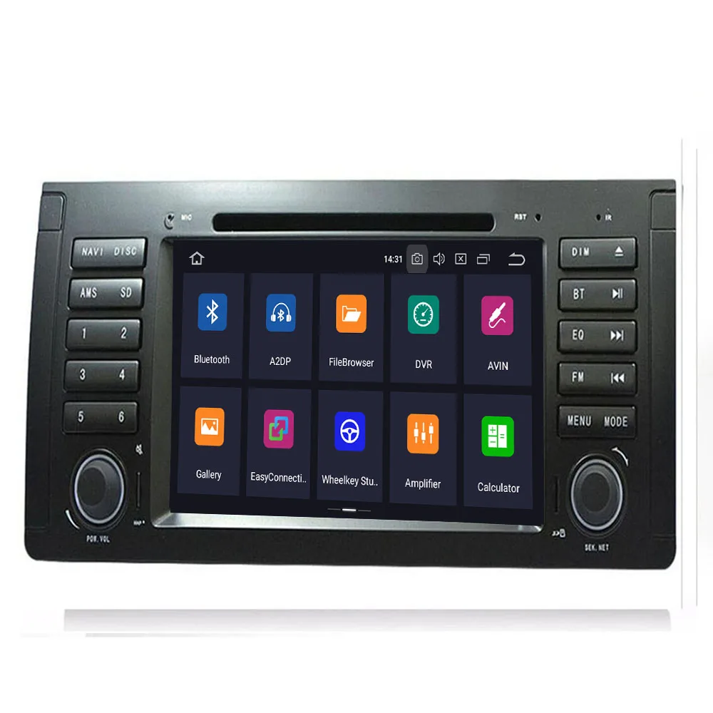 Discount 2Din Auto Radio Android 9 px5 8core For BMW 5 Series/X5 E53 E39 CANBUS Car Multimedia Video DVD Player GPS Navigation USB DVR FM 1