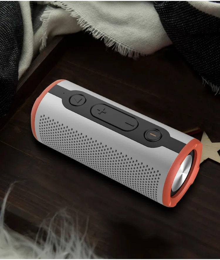 EBS508 Беспроводной Bluetooth спикер Открытый IPX6 водонепроницаемый сабвуфер 12 Вт двойной портативный 2000 mAh батарея поддерживает наушники-вкладыши TWS с всплывающее окно аудио - Цвет: Бежевый