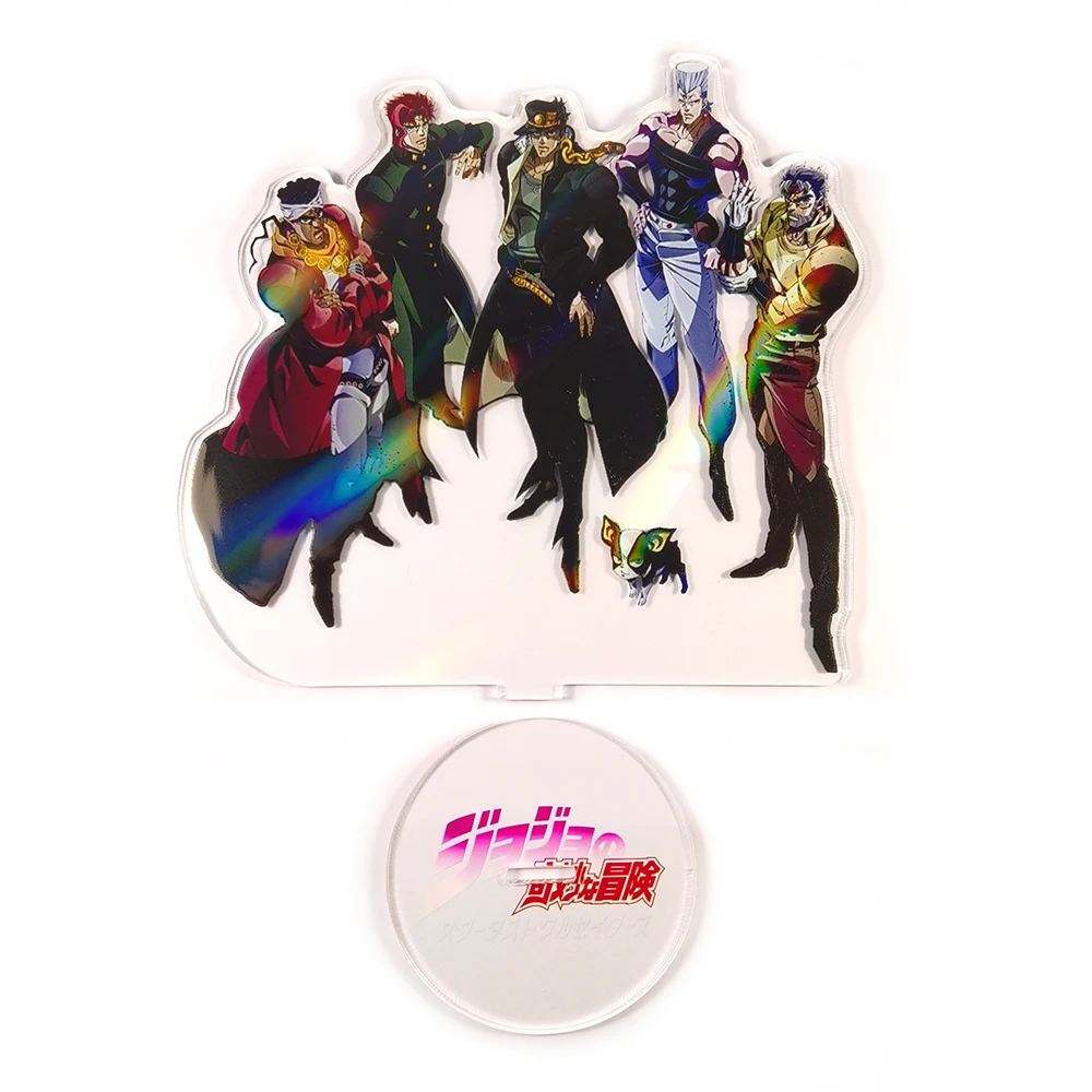 

Jojo's Bizarre Adventure Jotaro Kakyoin Polnareff Joseph Avdol Iggy group acrylic standee figurines desk decoration cake topper