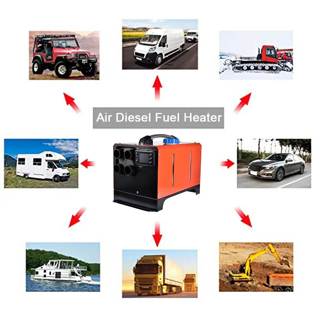 Goxfaca 5KW Fuel Air Parking Heater Black LCD Display For Trucks /  Motor-home / Boats / Camper Van - AliExpress