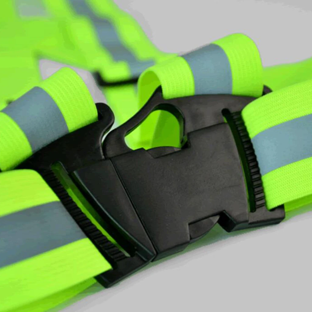 Reflective Safety Vest, Bright Construction Vest Belt with Reflective Strips, High Visibility Vest for Working Outdoor