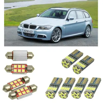 

Interior led Car lights For BMW 3 touring e91 estate Reading dome bulbs for cars error free License Plate Light 10pc/lot