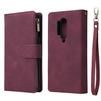 

Leather Wallet Zipper Card Slot Holder for Oneplus 8 Pro Case One Plus 8Pro Flip Cover Armor for Oneplus 8 Case Oneplus8 Fundas