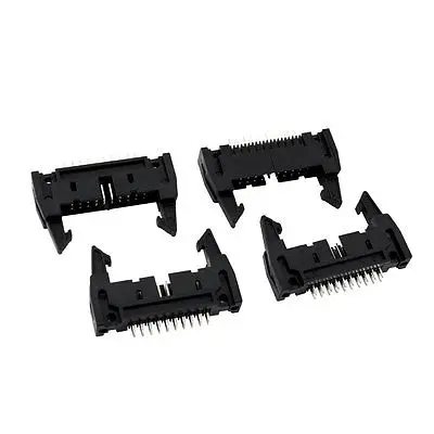 

Double Rows 2.54mm 20Pins Lock Type Straight IDC Pin Headers Connector 4Pcs
