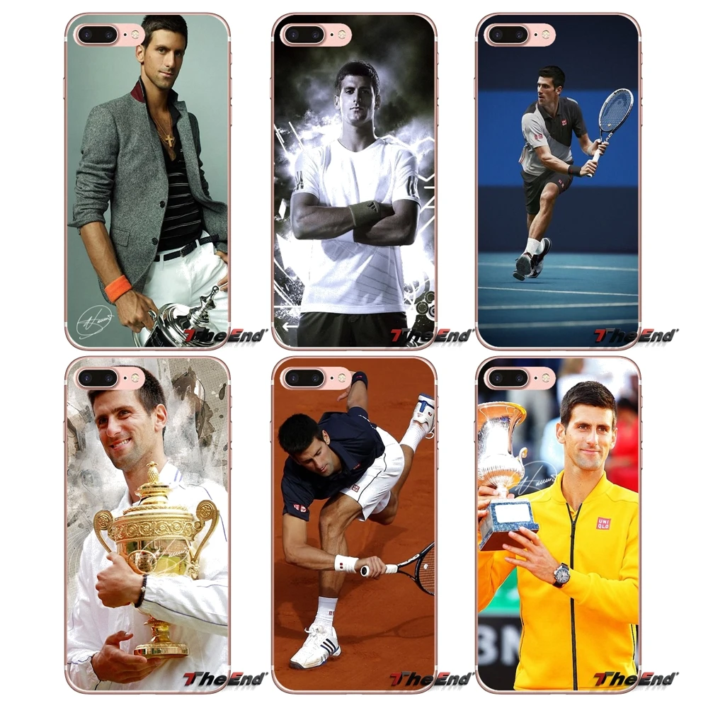 For Samsung Galaxy J1 J2 J3 J5 J7 A3 A5 A7 2015 2016 2017 J330 J530 J730 Novak Djokovic Tennis player TPU Transparent Case Cover | Мобильные
