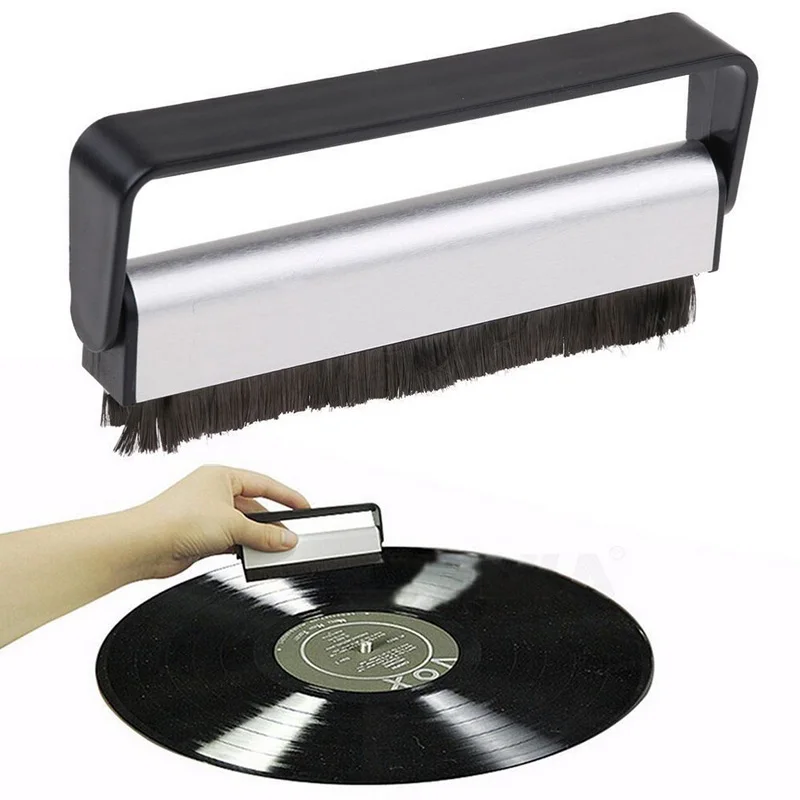 Portable Antistatic Dust Spots Cleaner Vinyl Record Clean Cleaning Brush Dusters Record Brush