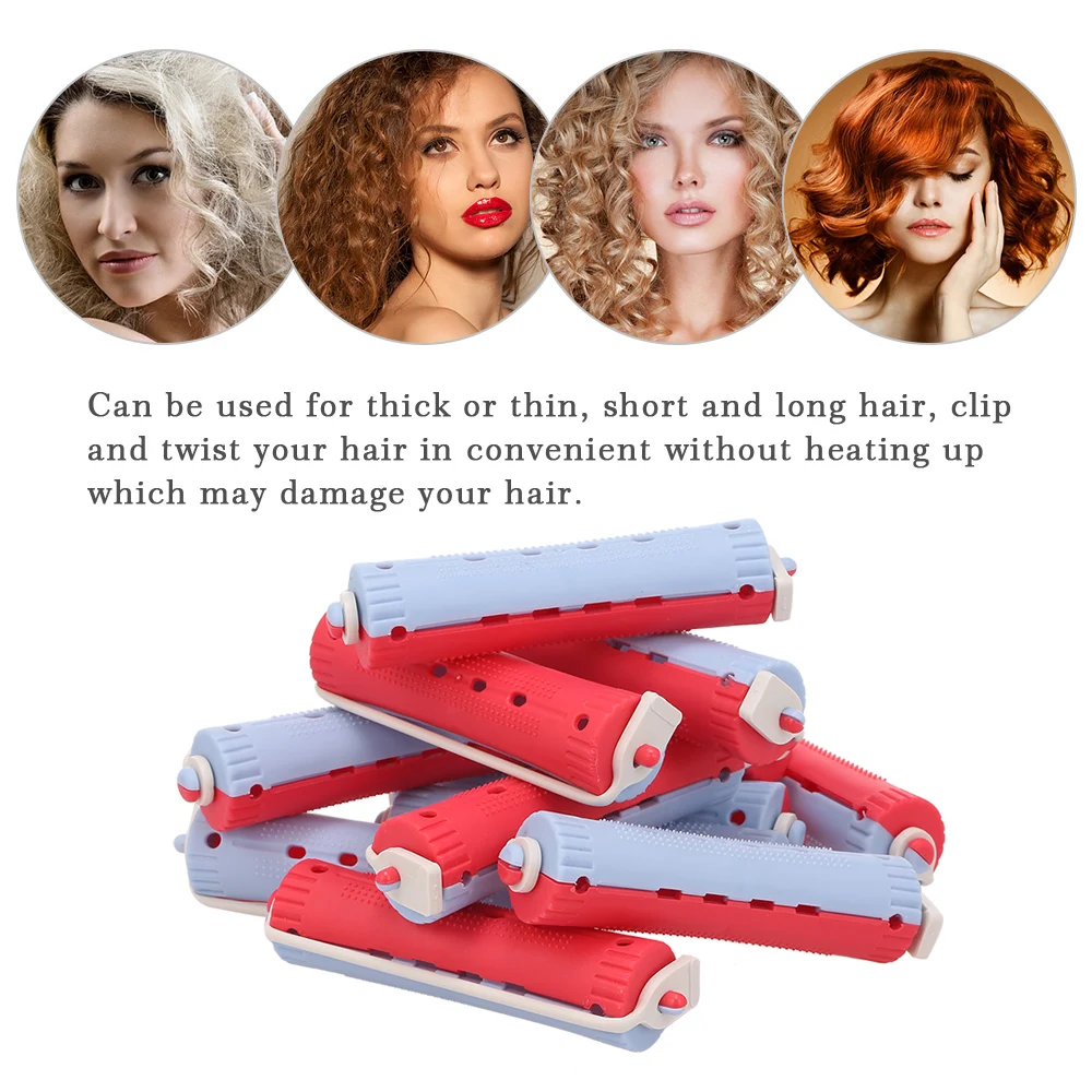 96Pcs Perm Rods Rollers Salon Hair Roller Curling Curler Rubber Band Clip Hairdressing Maker Styling Tool Mixed Size | Красота и