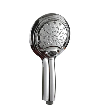 

Water Saving Temperature Display Nozzle Spray Handheld LED Lights Home DIY Digital Automatic Hotel Shower Head Improvement